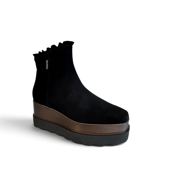 Marco Moreo Blanca Platform Suede Ankle Boot