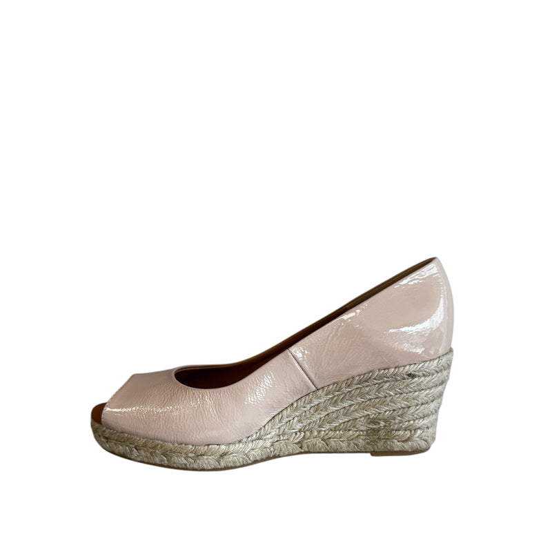 Marian Nude Peep toe Wedge Sandal