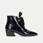 Hispanitas Verona Black Patent Ankle Boot