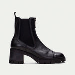 Hispanitas Everest Black Leather Ankle Boot