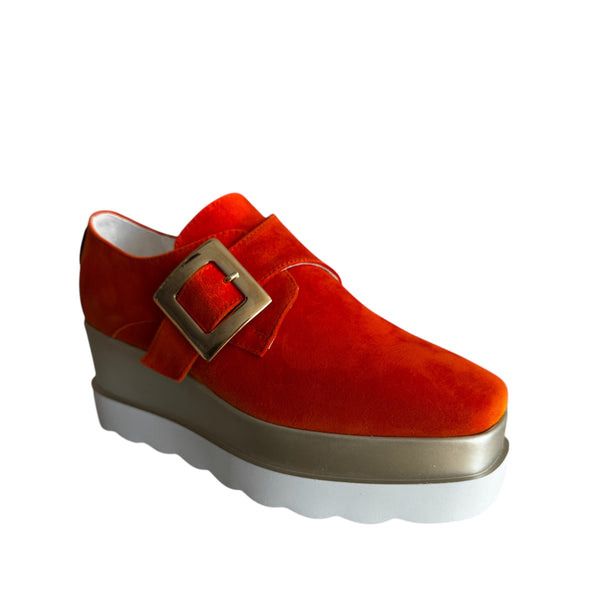 Marco Moreo Orange Suede Platform