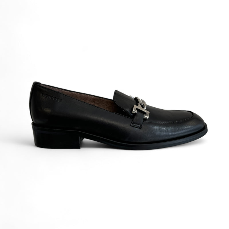 Wonders Robert Black Leather Loafer