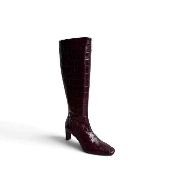 Wonders M-6305 Wine Leather Knee Boot