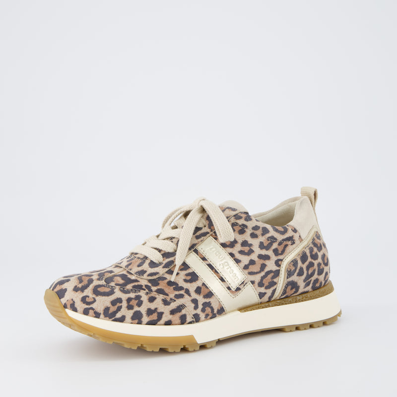 Paul Green Leopard Print Wedge Trainer