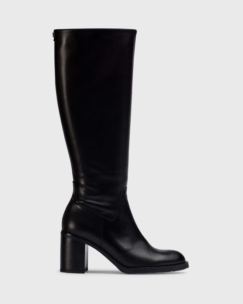 Wonders Mate Black Knee High Boot