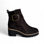 Paul Green Mocca (Brown) Suede Wedge Ankle Boot