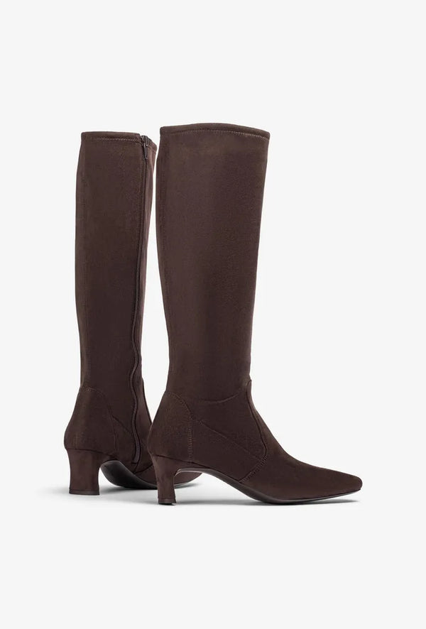 UNISA Junkera Brown Stretch Knee Boot