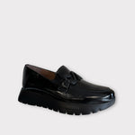 Wonders A-2494 Odisei 94 Black Patent Wedge