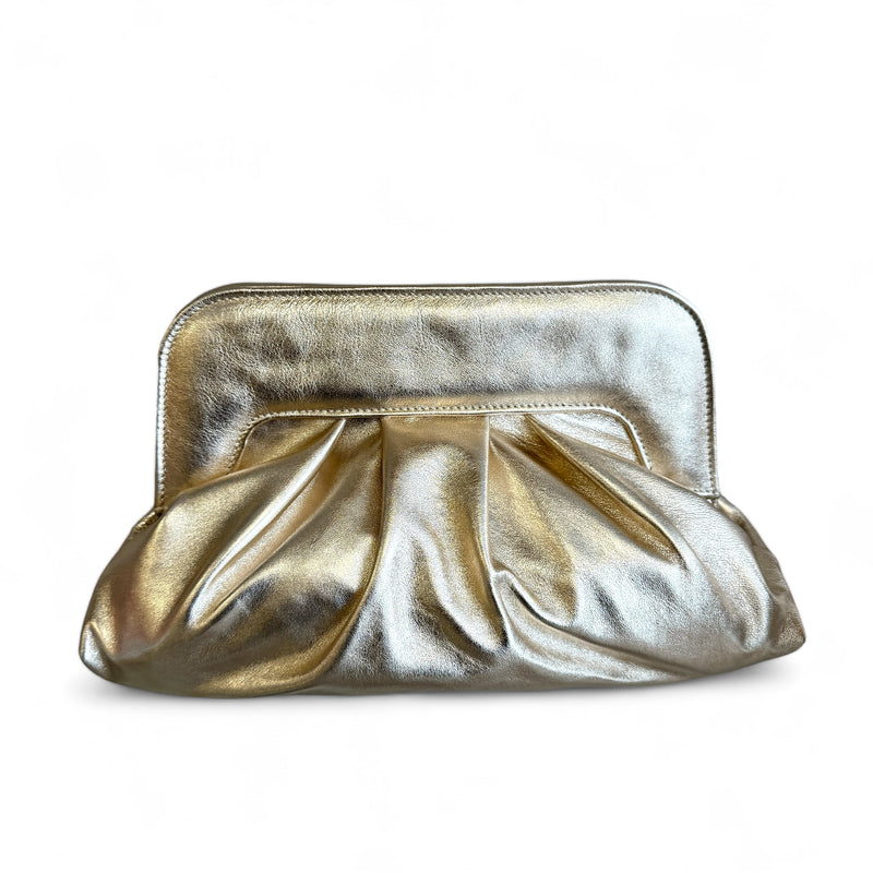Marian Champagne Gold Clutch Bag