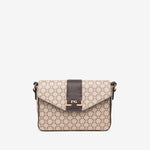 NeroGiardini Taupe & Brown Crossbody Bag