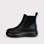 Wonders Cher Black Chelsea Boot