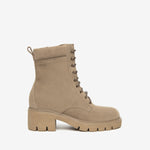 NeroGiardini Beige Suede Platform Boot