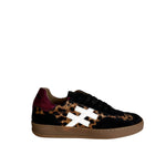 Another Trend Black & Leopard Print Trainer