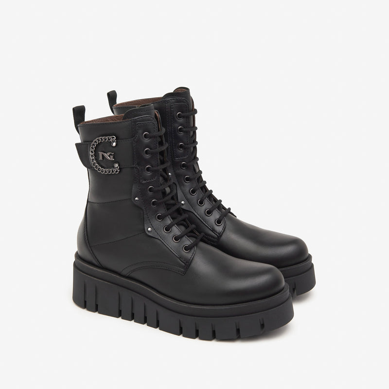 NeroGiardini Black Platform Boot