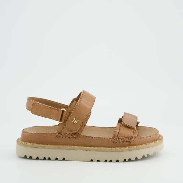 Paul Green Tan Leather Sandal - 6175-029