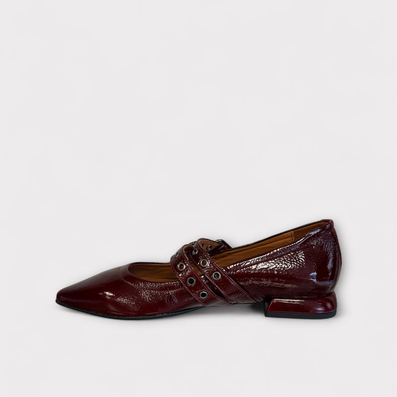 Marian Wine Patent Mary Jane Shoe