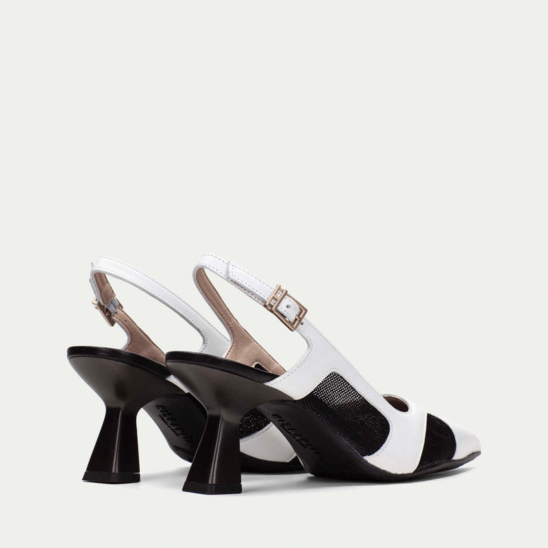 Hispanitas Black & White Slingback