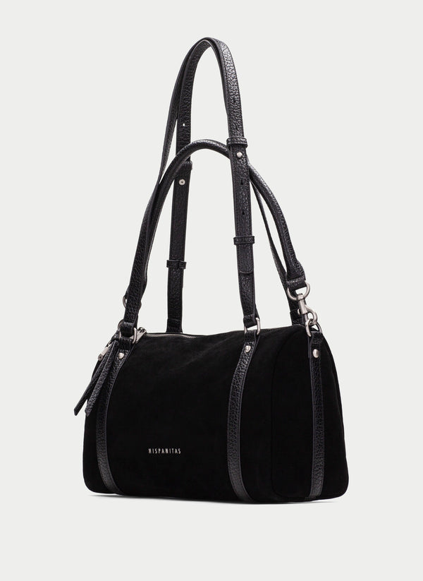Hispanitas Black Suede Shoulder Bag - BI264936