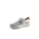 Paul Green Ivory & Ice Leather Trainer
