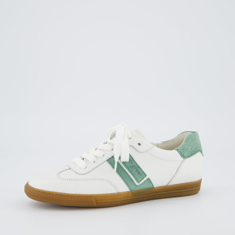 Paul Green White & Green Retro Trainers