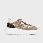 Wonders Roma Taupe Platform Trainer