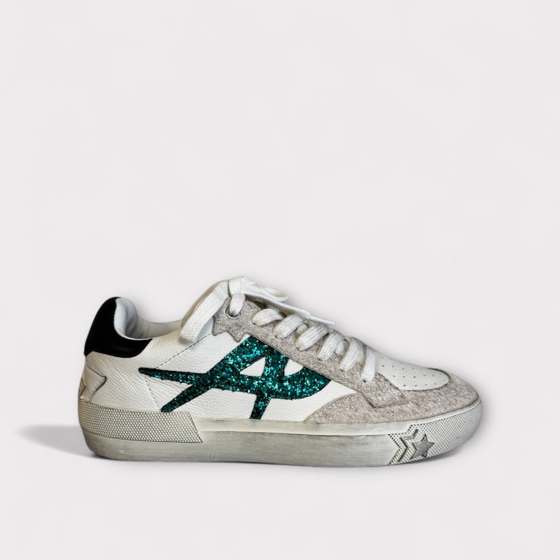 ASH Moonlight White & Teal Trainer