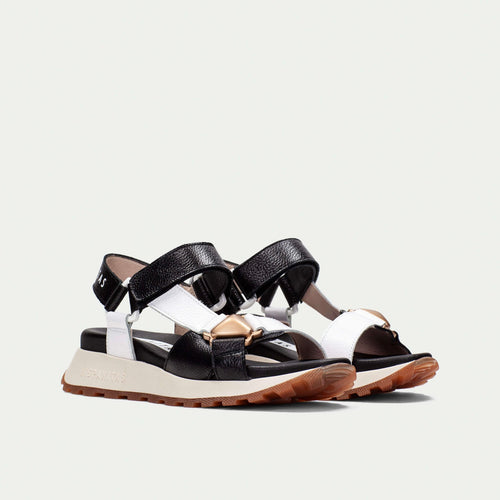 Hispanitas Maui Black & White Sandal