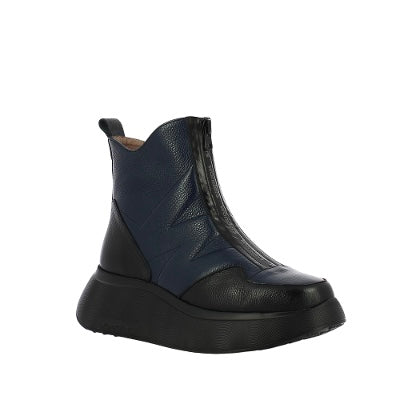 Wonders Beti Navy & Black Ankle Boot