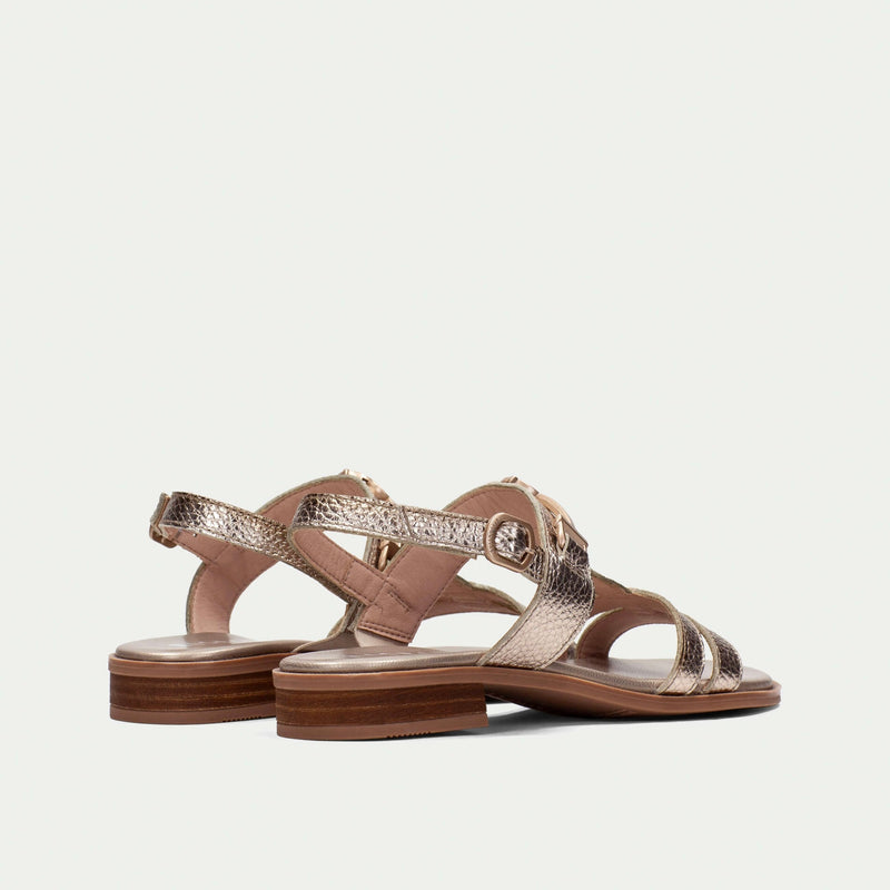 Hispanitas Gold Flat Sandal