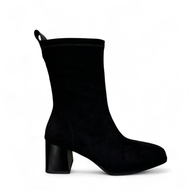 LODI Black Suede Sock Boot