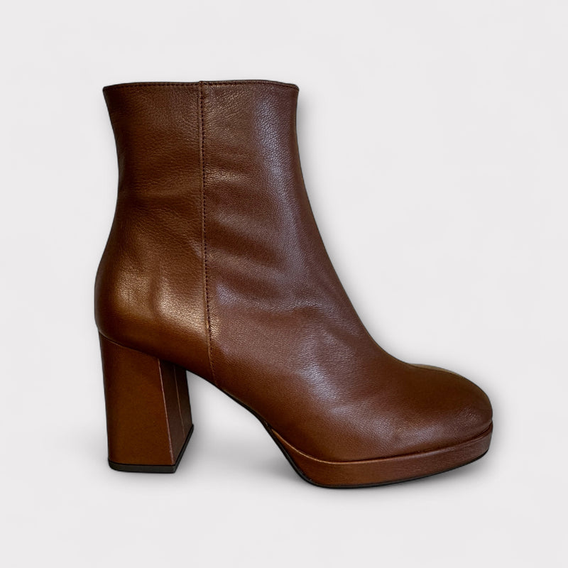Marian Brown Leather Platform Boot