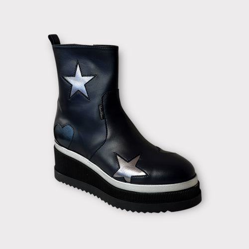 Marco Moreo Stockholm Navy Ankle Boot