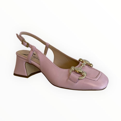 Marian Pink Leather Slingback