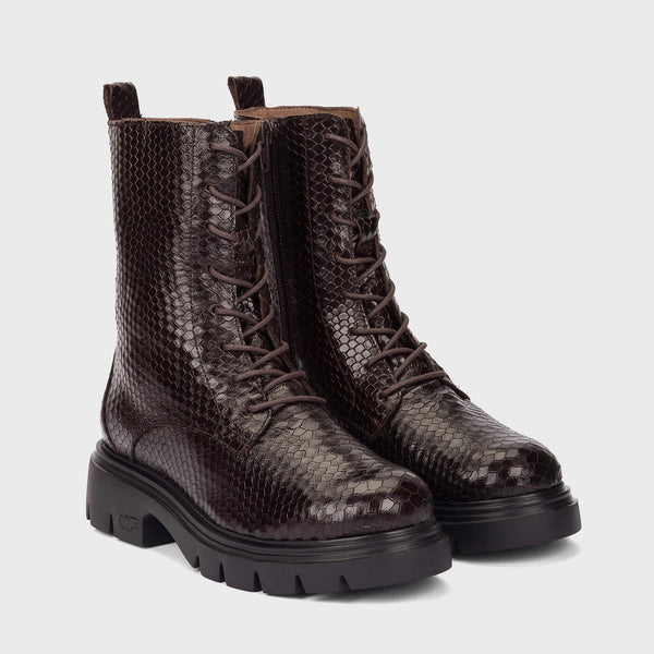 Wonders A-4313 Brown Lace Up Boot