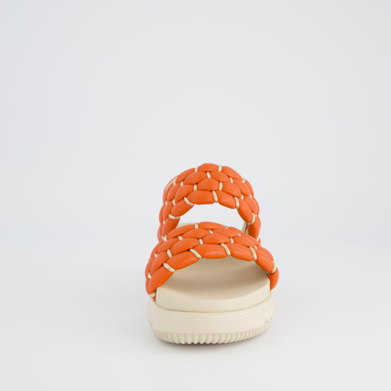 Paul Green Orange Leather Sandal
