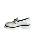 Marian White Chunky Loafers