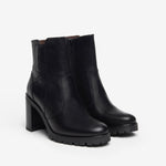 NeroGiardini Black Leather Ankle Boot