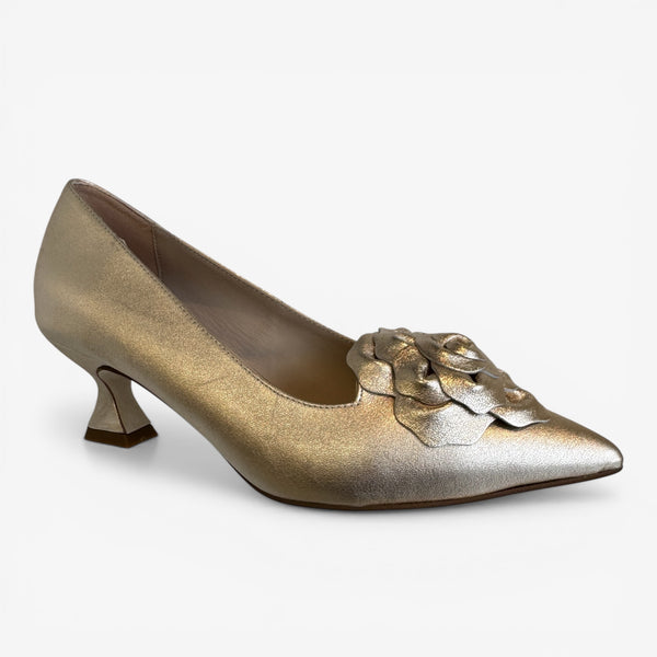 Marian Champagne Gold Kitten Heel