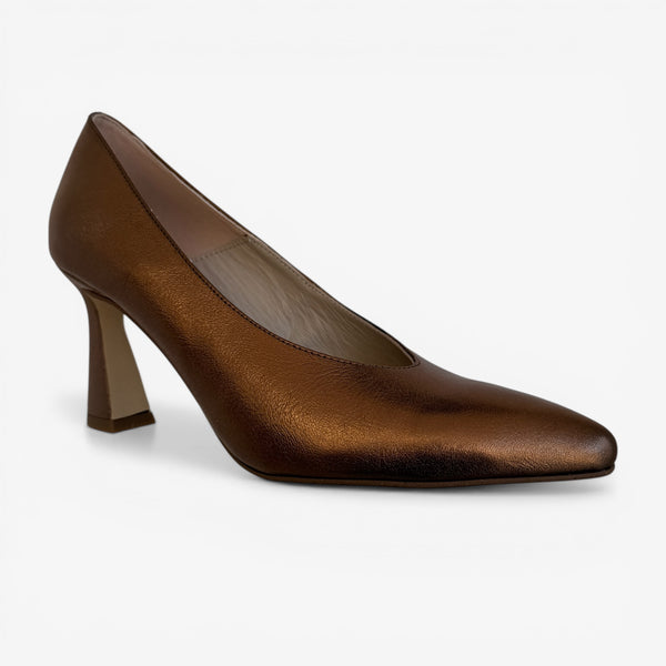 Marian Bronze Leather Court Shoe