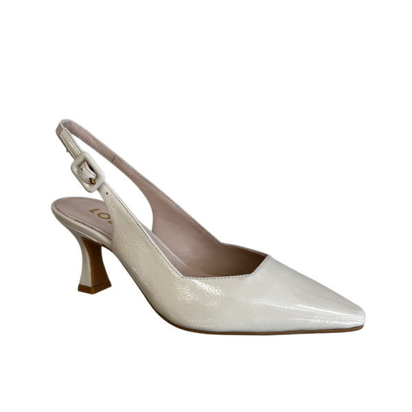LODI Juco Cream Patent Slingback