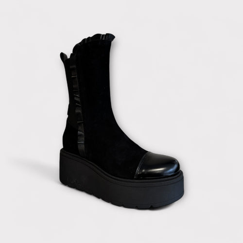 Marco Moreo Marlene Black Suede Boot