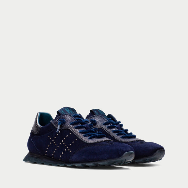 Hispanitas Zinnia Navy Suede Trainer