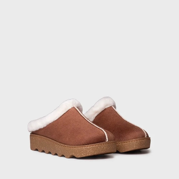 Toni Pons Metz Platform Clog Slippers - Brown