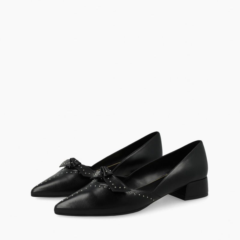 LODI Amistad Black Low Heel Loafer
