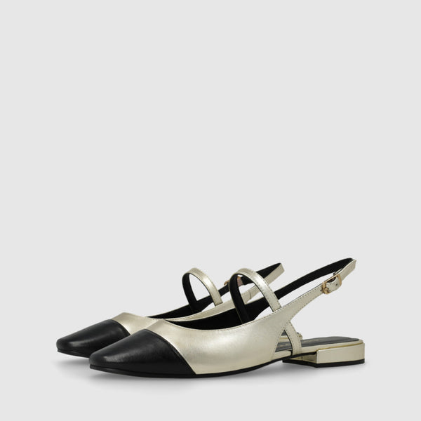 LODI Gold Ballet Flats