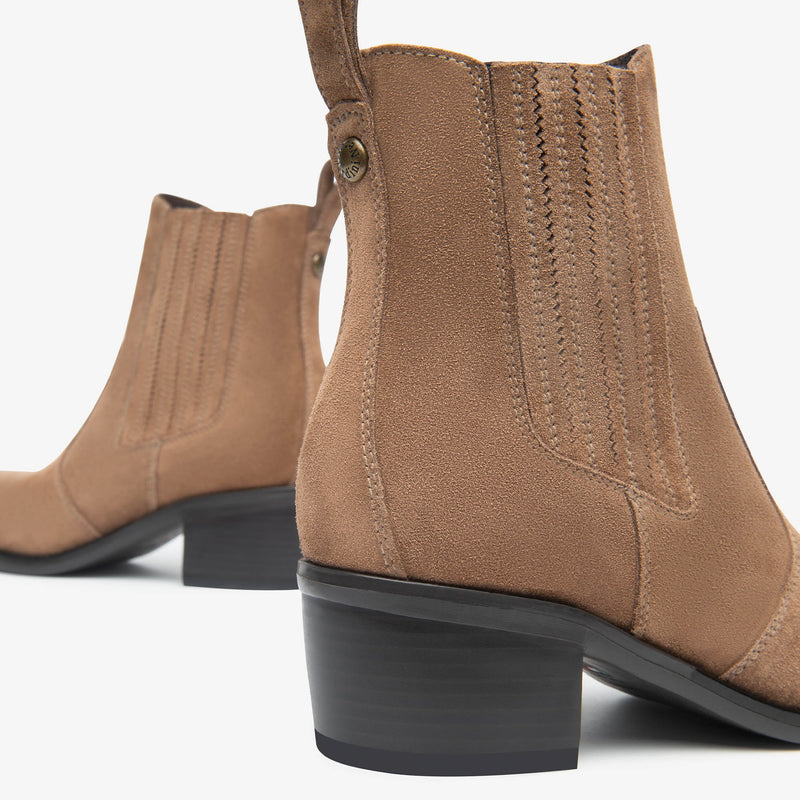 NeroGiardini Brown Suede Western Boot