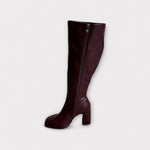LODI Burgundy Knee High Stretch Boot