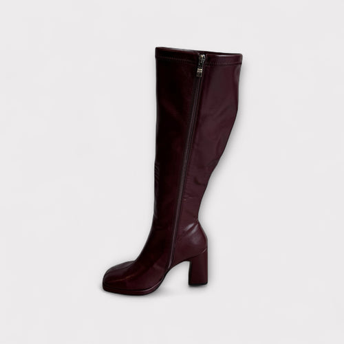 LODI Burgundy Knee High Stretch Boot