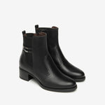 NeroGiardini Black Leather Ankle Boot
