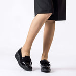 Wonders Romeo Black Patent Wedge